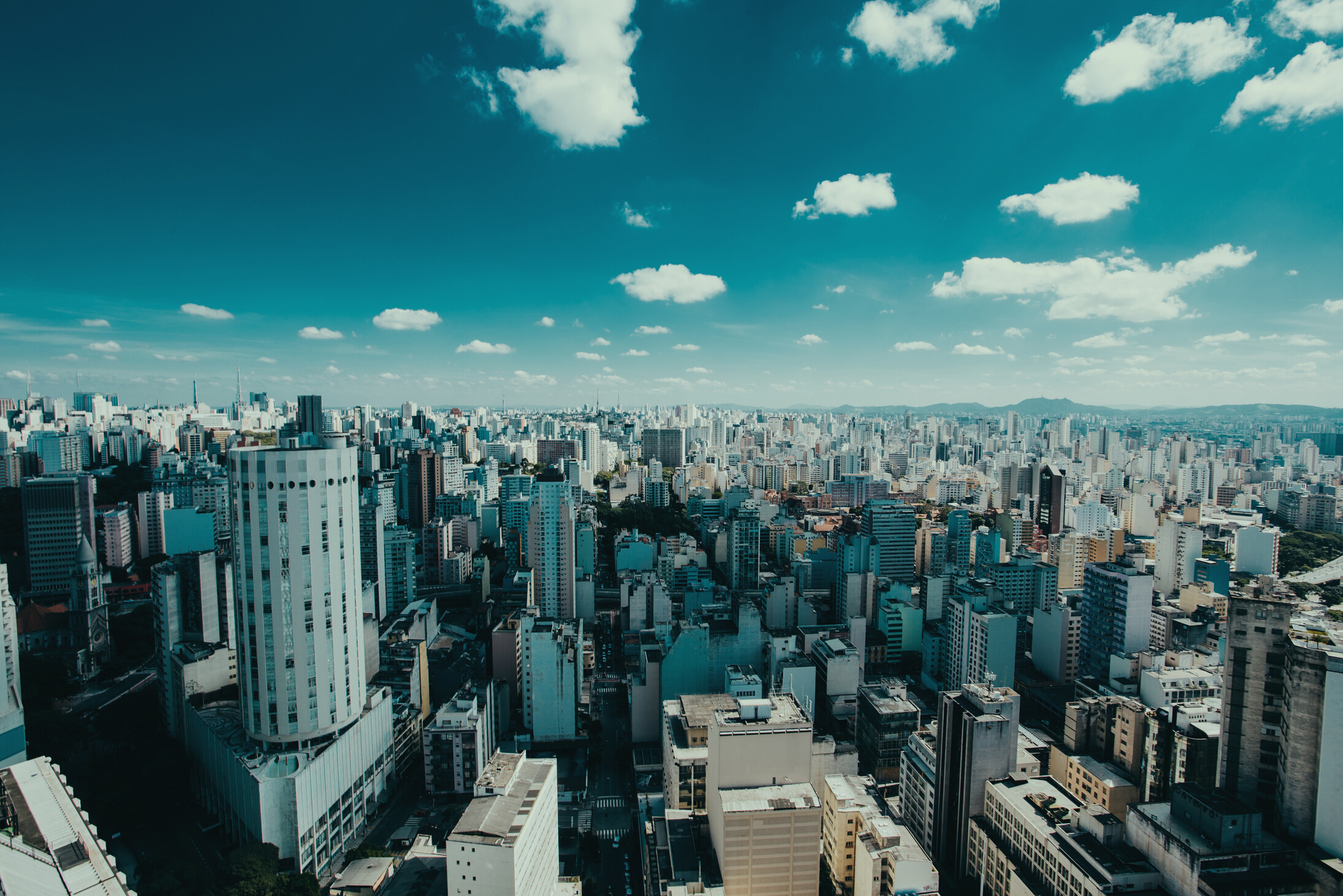 Aerial Photography of City Skyline